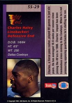 1992 Wild Card - Stat Smashers #SS-29 Charles Haley Back