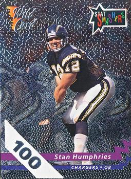 1992 Wild Card - Stat Smashers 100 Stripe #SS-31 Stan Humphries Front