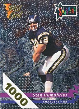 1992 Wild Card - Stat Smashers 1000 Stripe #SS-31 Stan Humphries Front