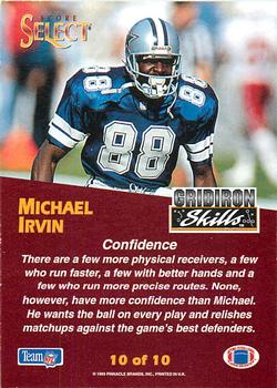 1993 Select - Gridiron Skills #10 Michael Irvin Back
