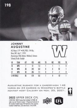 2022 Upper Deck CFL #198 Johnny Augustine Back