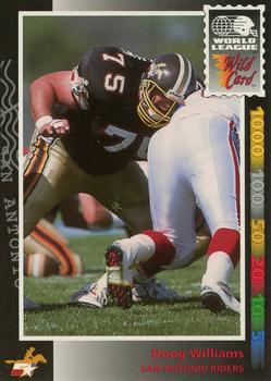 1992 Wild Card WLAF #22 Doug Williams Front