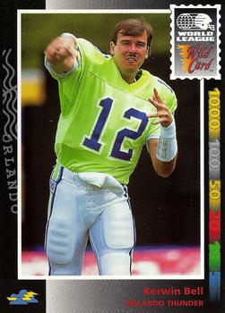 1992 Wild Card WLAF #69 Kerwin Bell Front