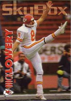 1993 SkyBox Impact #145 Nick Lowery Front