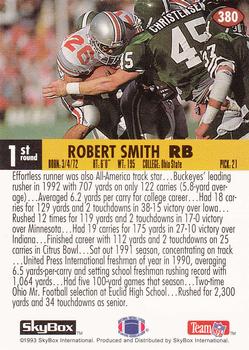 1993 SkyBox Impact #380 Robert Smith Back