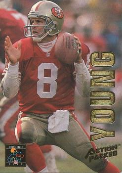 1993 Action Packed - Quarterback Club Braille #18B Steve Young Front