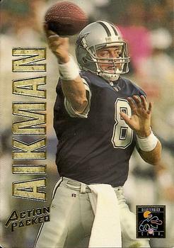 1993 Action Packed - Quarterback Club Braille #1B Troy Aikman Front