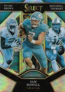 2022 Panini Select Draft Picks - Select Company #SC-UNC Dyami Brown / Mitchell Trubisky / Sam Howell Front