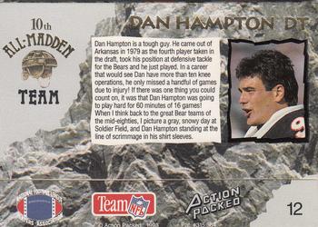 1993 Action Packed All-Madden #12 Dan Hampton Back