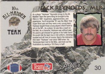 1993 Action Packed All-Madden #30 Jack Reynolds Back