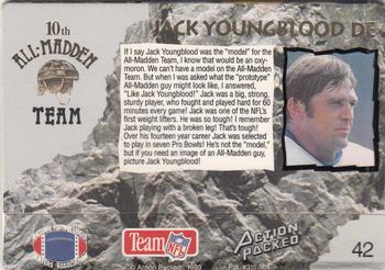 1993 Action Packed All-Madden #42 Jack Youngblood Back