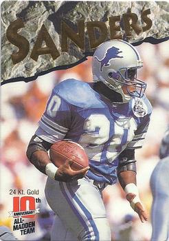 1993 Action Packed All-Madden - 24K Gold #8G Barry Sanders Front