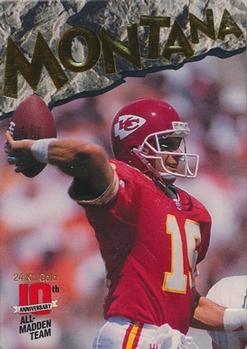 1993 Action Packed All-Madden - 24K Gold #5G Joe Montana Front