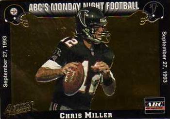 1993 Action Packed Monday Night Football #15 Chris Miller Front