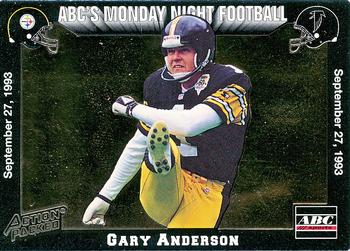 1993 Action Packed Monday Night Football #14 Gary Anderson Front
