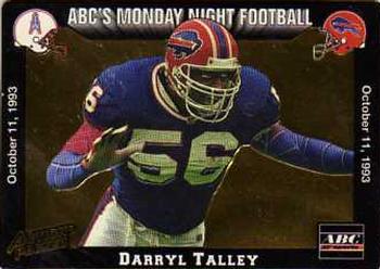 1993 Action Packed Monday Night Football #25 Darryl Talley Front