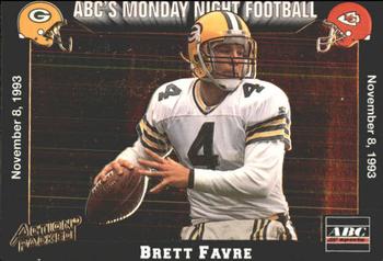 1993 Action Packed Monday Night Football #38 Brett Favre Front