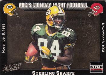 1993 Action Packed Monday Night Football #39 Sterling Sharpe Front