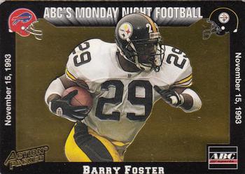 1993 Action Packed Monday Night Football #45 Barry Foster Front