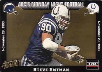 1993 Action Packed Monday Night Football #55 Steve Emtman Front