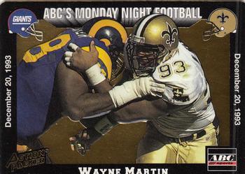 1993 Action Packed Monday Night Football #69 Wayne Martin Front