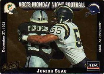1993 Action Packed Monday Night Football #73 Junior Seau Front