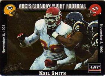 1993 Action Packed Monday Night Football #41 Neil Smith Front