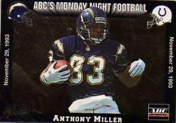 1993 Action Packed Monday Night Football #53 Anthony Miller Front