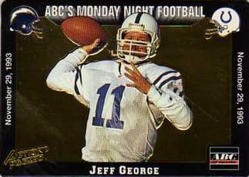 1993 Action Packed Monday Night Football #54 Jeff George Front