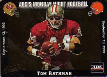 1993 Action Packed Monday Night Football #5 Tom Rathman Front