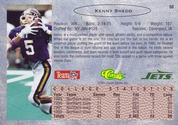 1993 Classic - Gold #50 Kenny Shedd Back