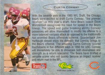 1993 Classic - Limited Prints #LP7 Curtis Conway Back