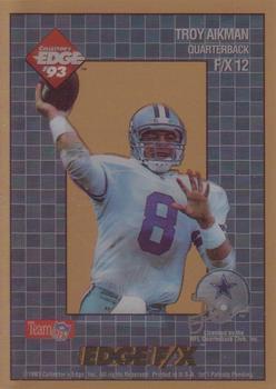 1993 Collector's Edge - Edge F/X Gold #F/X12 Troy Aikman Front