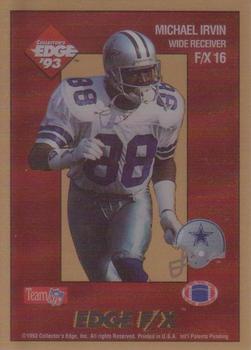 1993 Collector's Edge - Edge F/X Gold #F/X16 Michael Irvin Front