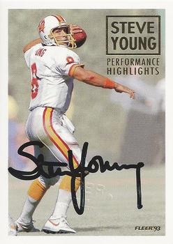 1993 Fleer - Steve Young: Performance Highlights Autographed #5 Steve Young Front