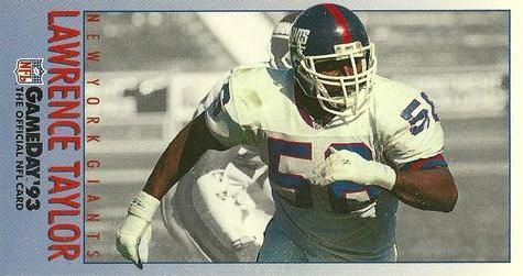 1993 GameDay #54 Lawrence Taylor Front
