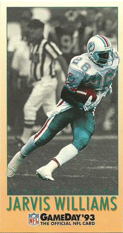 1993 GameDay #91 Jarvis Williams Front