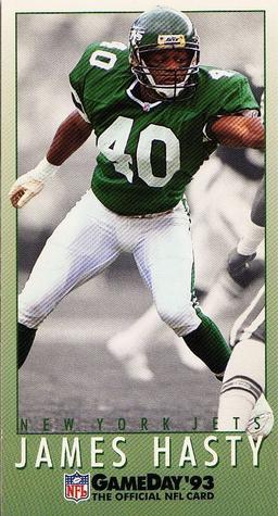 1993 GameDay #92 James Hasty Front