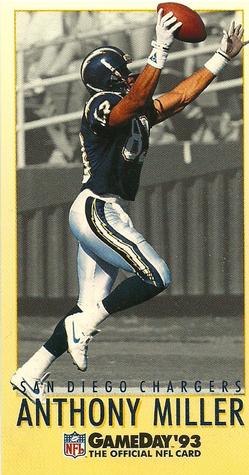 1993 GameDay #93 Anthony Miller Front