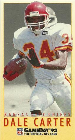 1993 GameDay #173 Dale Carter Front