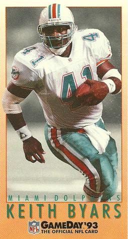 1993 GameDay #179 Keith Byars Front