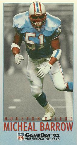 1993 GameDay #199 Micheal Barrow Front