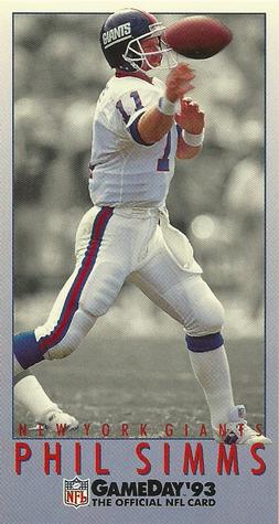 1993 GameDay #254 Phil Simms Front