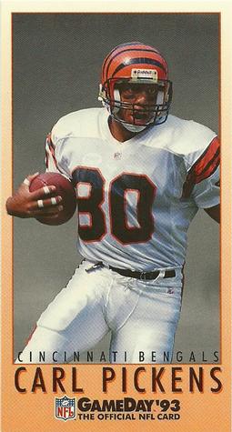1993 GameDay #283 Carl Pickens Front