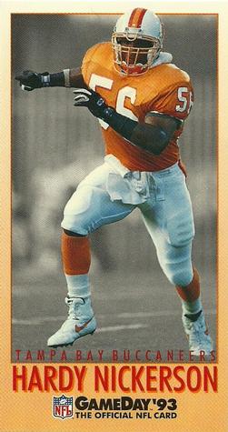 1993 GameDay #328 Hardy Nickerson Front