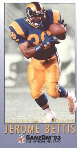 1993 GameDay #339 Jerome Bettis Front