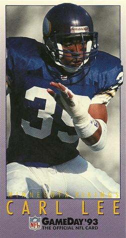 1993 GameDay #420 Carl Lee Front