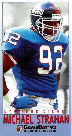 1993 GameDay #374 Michael Strahan Front