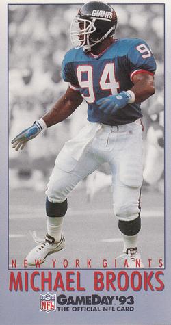 1993 GameDay #56 Michael Brooks Front