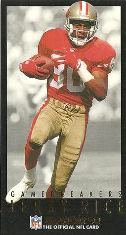 1993 GameDay - Gamebreakers #14 Jerry Rice Front